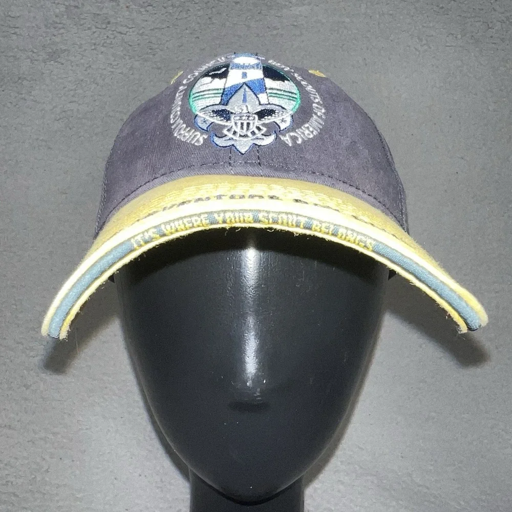 Cub Scouts Suffolk County NY Hat Cap Strap Back Blue Yellow OSFA Boy Scouts